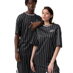 Karl Kani Chest Varsity Pinstripe Mesh marškinėliai šviesūs M 6038524