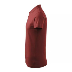 Malfini Single J. M MLI-20213 bordo spalvos polo marškinėliai