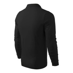 Malfini Single J. LS M MLI-21101 polo marškinėliai, juodi