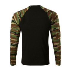 Rimeck Camouflage ilgomis rankovėmis M marškinėliai MLI-16633, karinis rudas raštas
