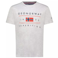 Geographical Norway Jezolo DB 254 M marškinėliai SY9738H/GN – pilka melanža