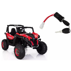 Elektrinio pasivažinėjimo automobilio XMX 603 uždegimas su raktu