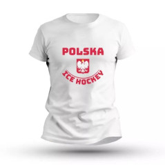 Marškinėliai trumpomis rankovėmis Ice Hockey Polska M SREBICEPLTS-RD